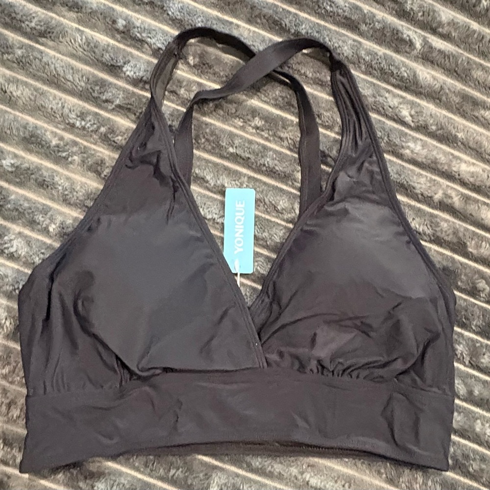 Younique Black Halter Bikini Top